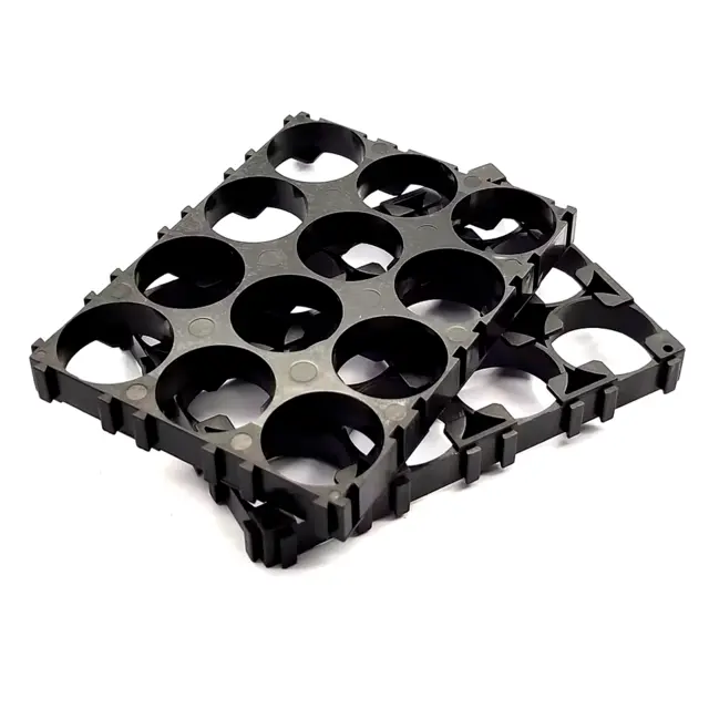 10 Unidades - Soporte bateria 21700 3x4 21'2mm diámetro