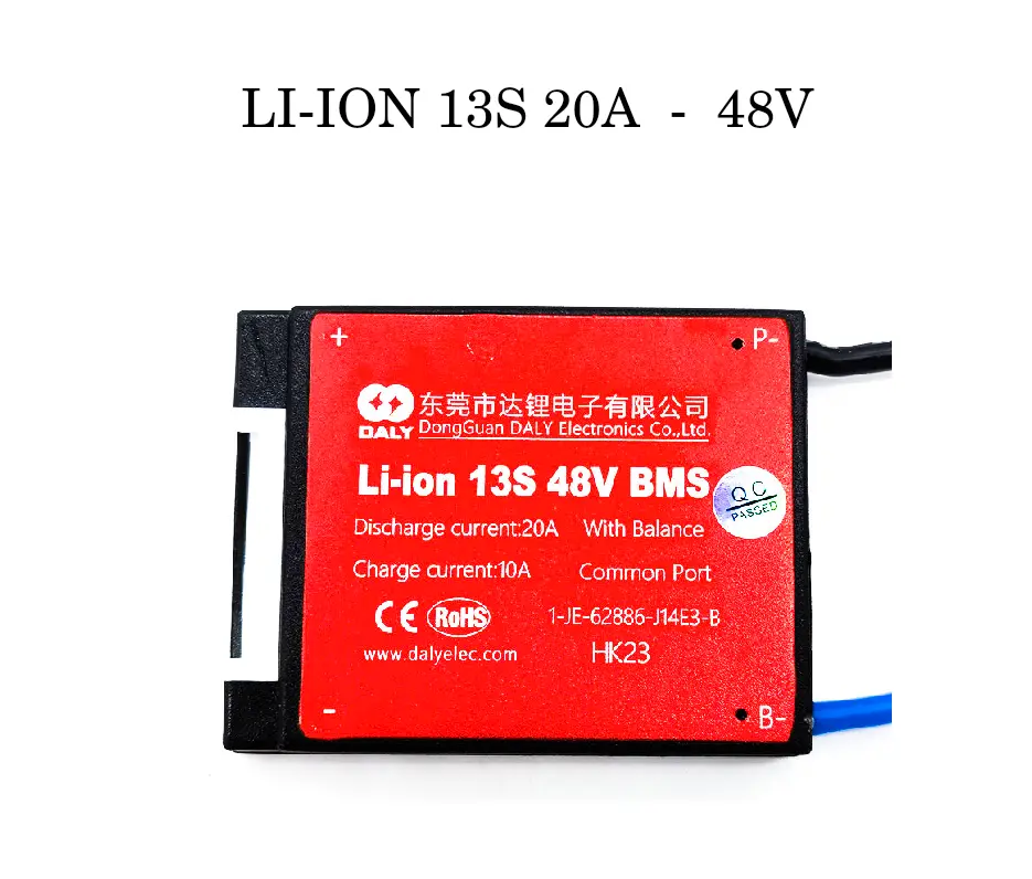 BMS 48V Li-ión 13S 20A