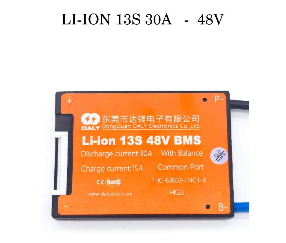 BMS 48V Li-ión 13S 30A