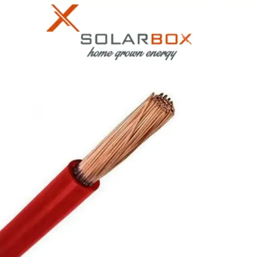 Cable cobre rojo de 16mm2 (6AWG) - 1 metro 